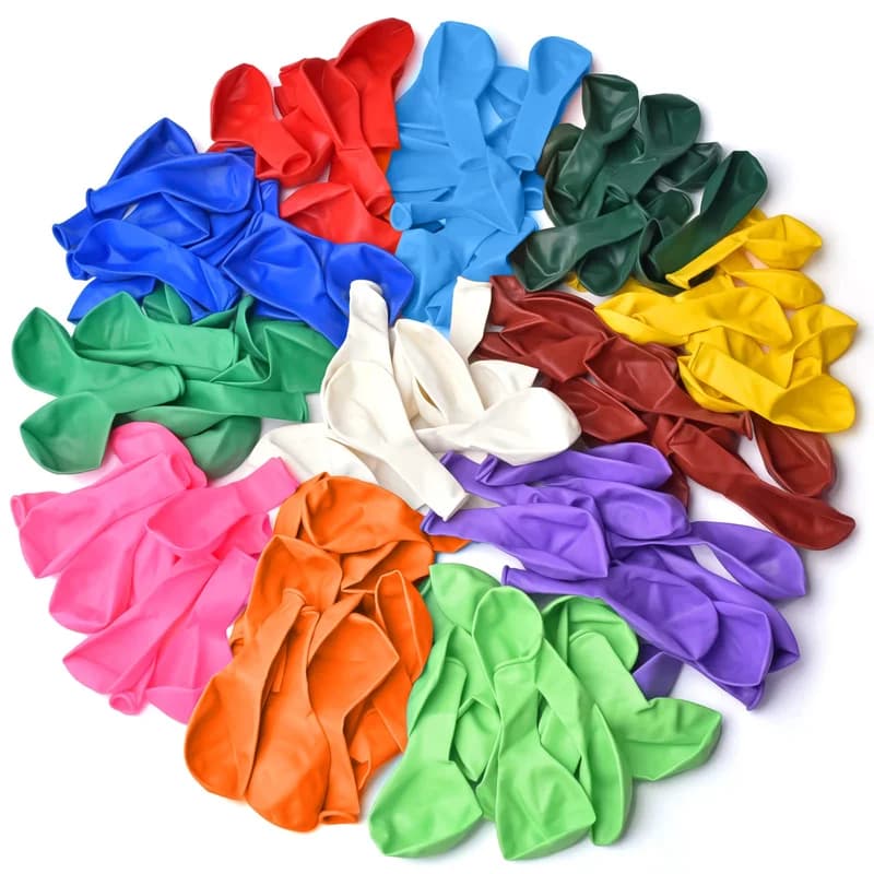Thickened balloons, 120 PCS Balloons Assorted Colors, Latex Balloons for Kid's Birthday Party, Exquisite Rainbow Balloon, 12 Inches 13 Kinds of Rianbow Colorful Party Balloons Decorations.